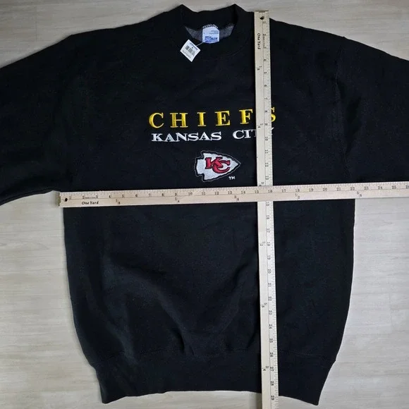 Vintage Salem Sportswear Kansas City Chiefs Embroidered Sweatshirt Size XL NEW - Picture 4 of 6